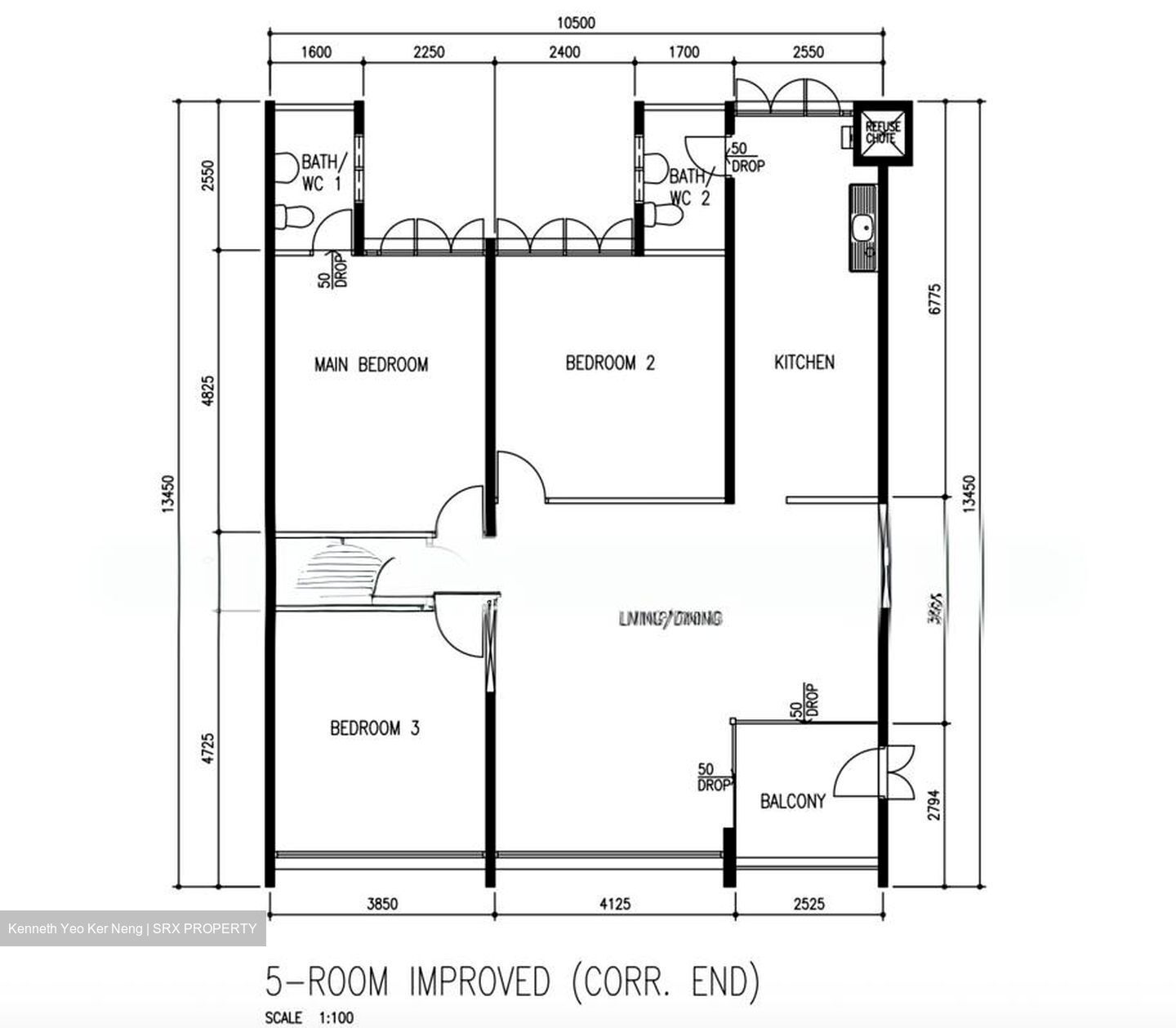 Blk 141 Eunos Spring (Bedok), HDB 5 Rooms #581924461